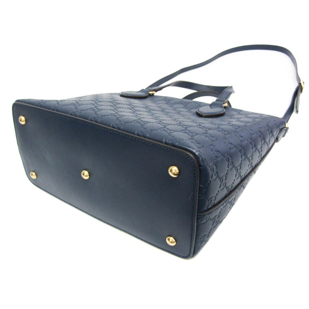 GUCCI Authentic Blue Leather Shoulder Bag - Picture 2 of 16